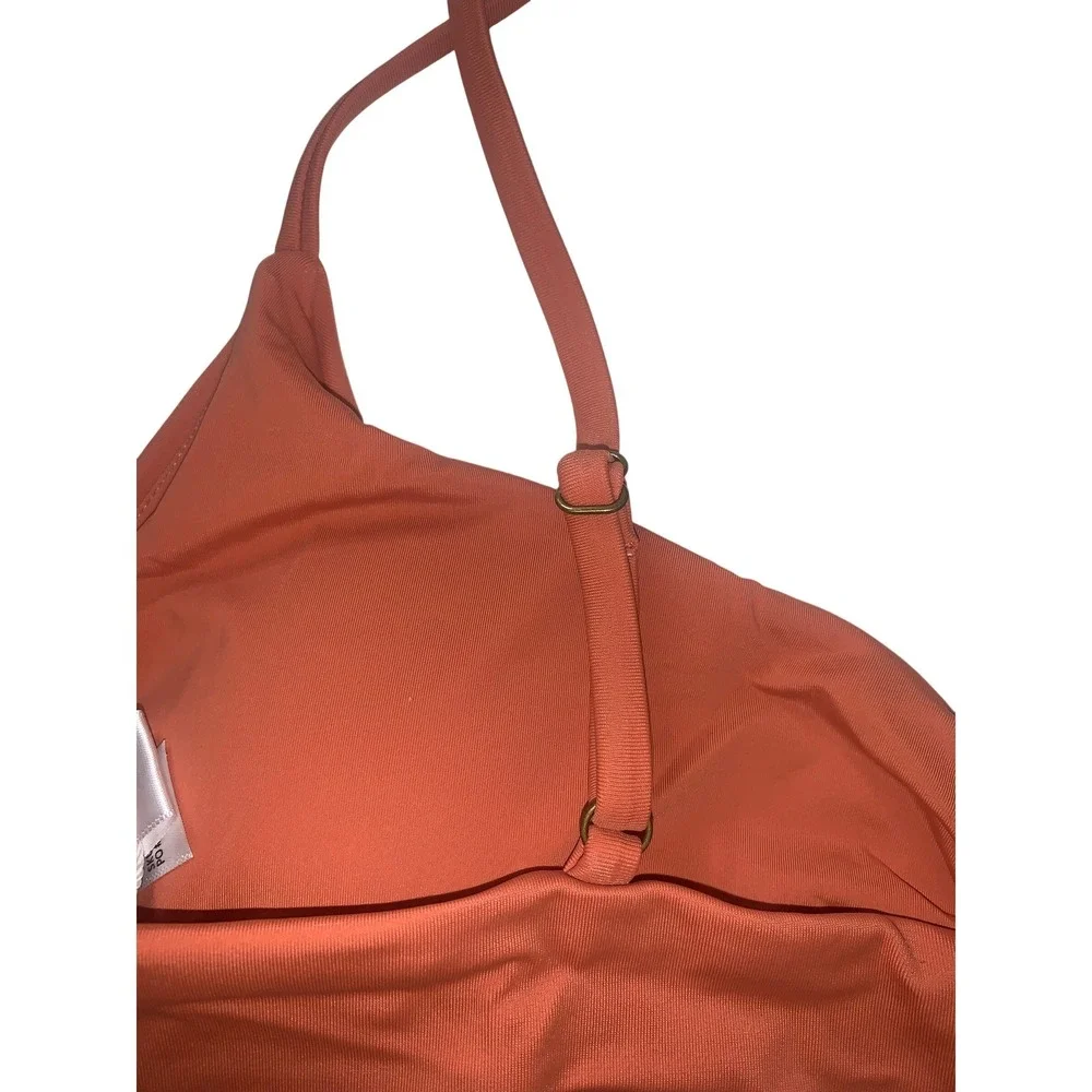 NEW Andie Swim The Symi Bikini‎ Top Cedar Orange AT263-CEDR Womens Large